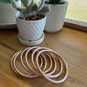 Budha Girl Champagne Bangles - Large